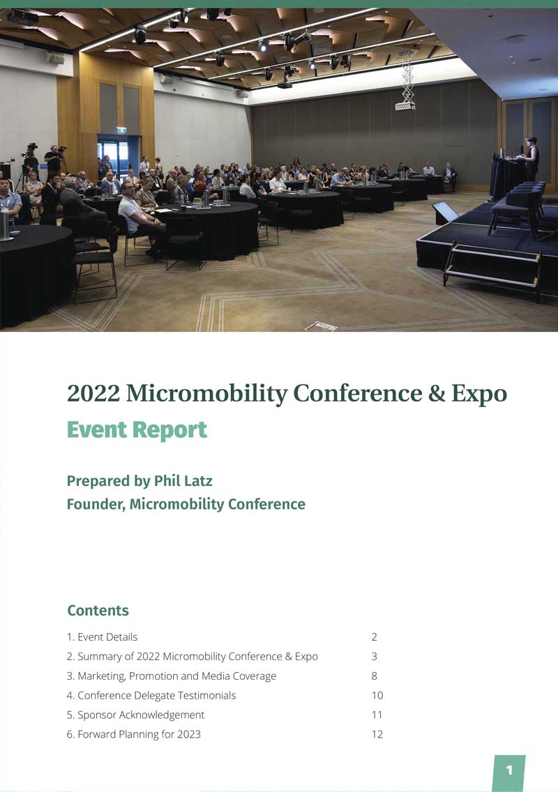 2022 Micromobility Report Event Report